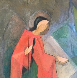 Painting Angel and Cat | Картина Ангел и Кот  | La peinture Ange et Chat | Cuadro Ángel y Gato