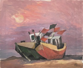 Painting Two Boats | Картина Два корабля